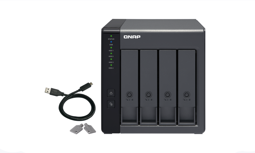QNAP TR-004 USB Type-C Doğrudan Bağlı Depolama
