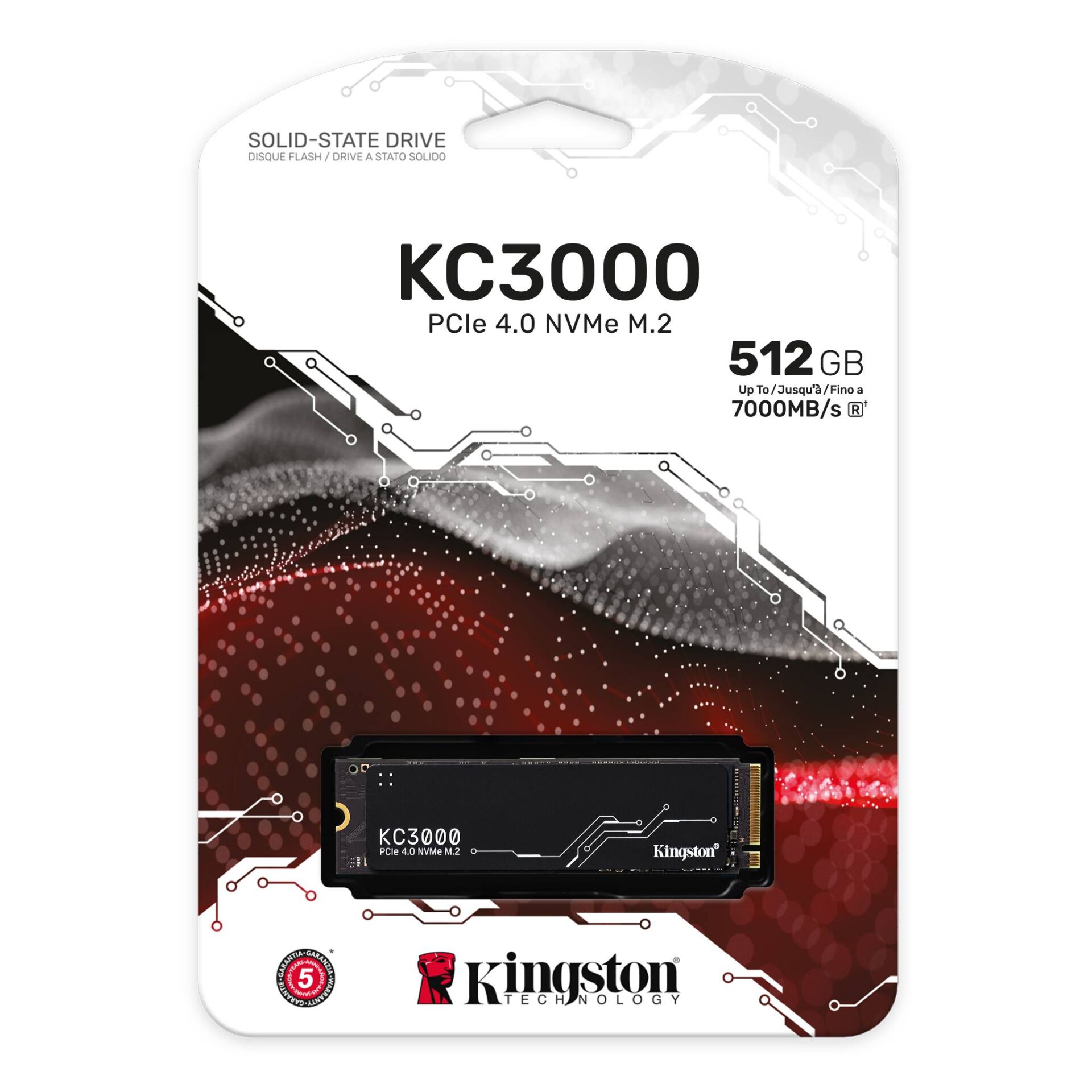 Kingston 512GB KC3000 NVMe Okuma 7000MB-Yazma 3900MB M.2 SSD
