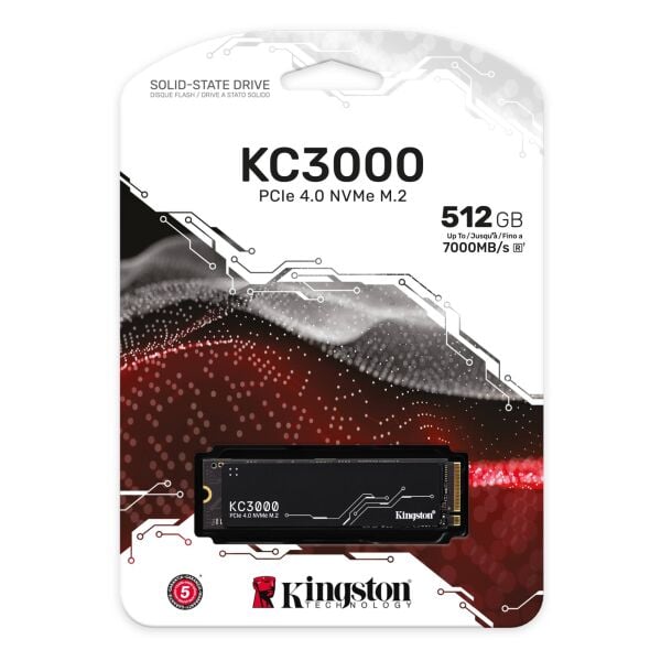 Kingston 512GB KC3000 NVMe Okuma 7000MB-Yazma 3900MB M.2 SSD