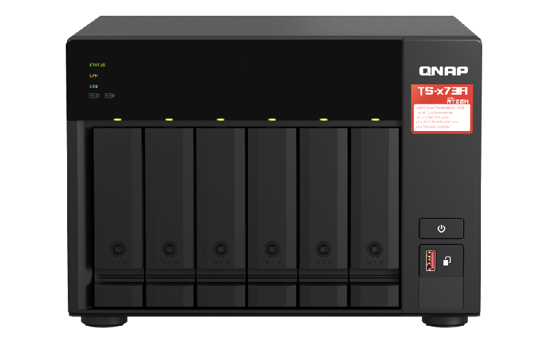 QNAP TS-673A-8G NAS Depolama Ünitesi