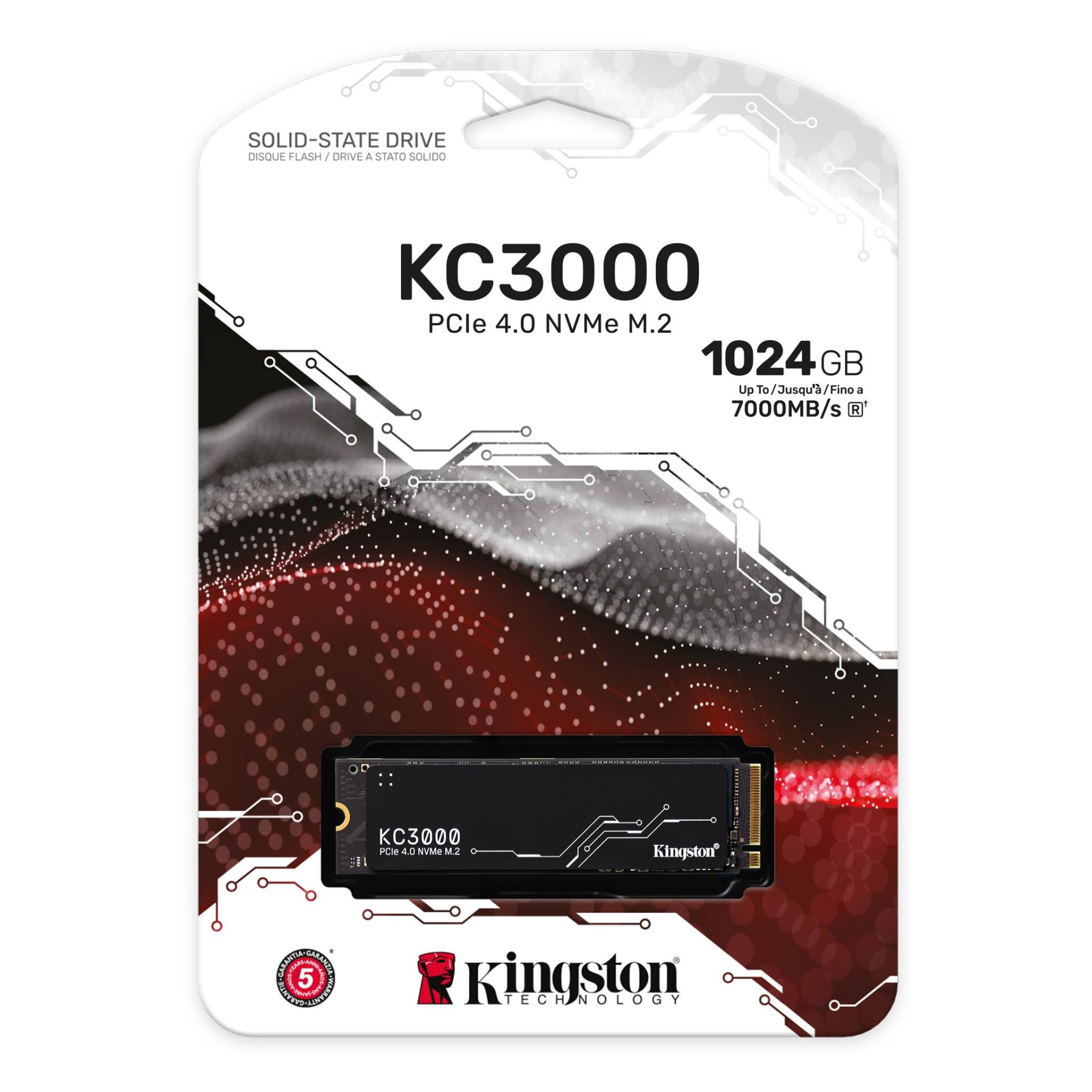 Kingston 1TB KC3000 PCIe 4.0 NVMe M.2 SSD