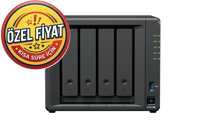 Synology DiskStation DS425 Plus 2GB NAS Depolama Ünitesi