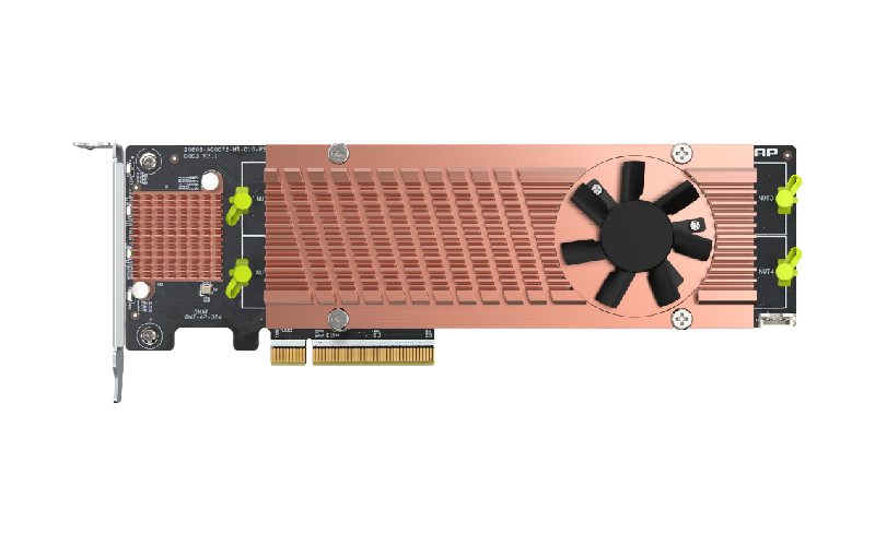 QNAP QM2-4P-384 – Dörtlü M.2 NVMe SSD Genişletme Kartı