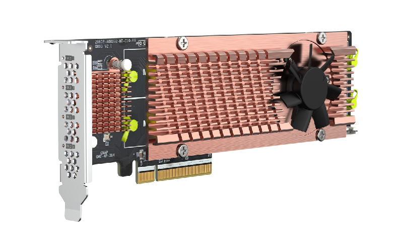 QNAP QM2-4P-384 – Dörtlü M.2 NVMe SSD Genişletme Kartı