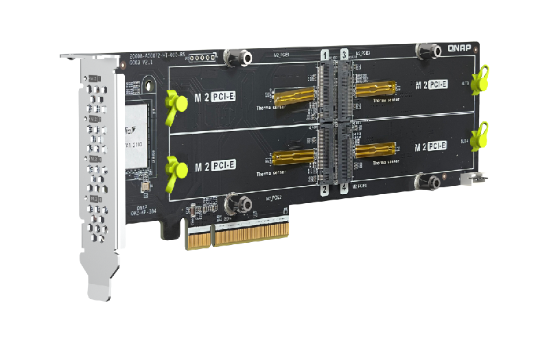 QNAP QM2-4P-384 – Dörtlü M.2 NVMe SSD Genişletme Kartı