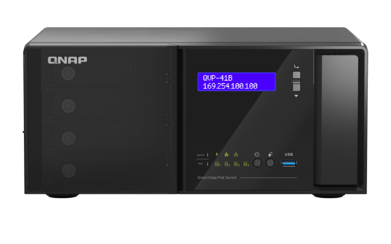 QNAP QVP-41B-8G-P – QVR Pro NVR Ağ Gözetim Sunucusu