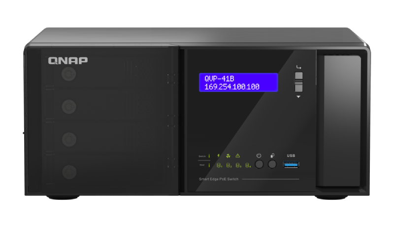 QNAP QVP-41B-8G-P – QVR Pro NVR Ağ Gözetim Sunucusu