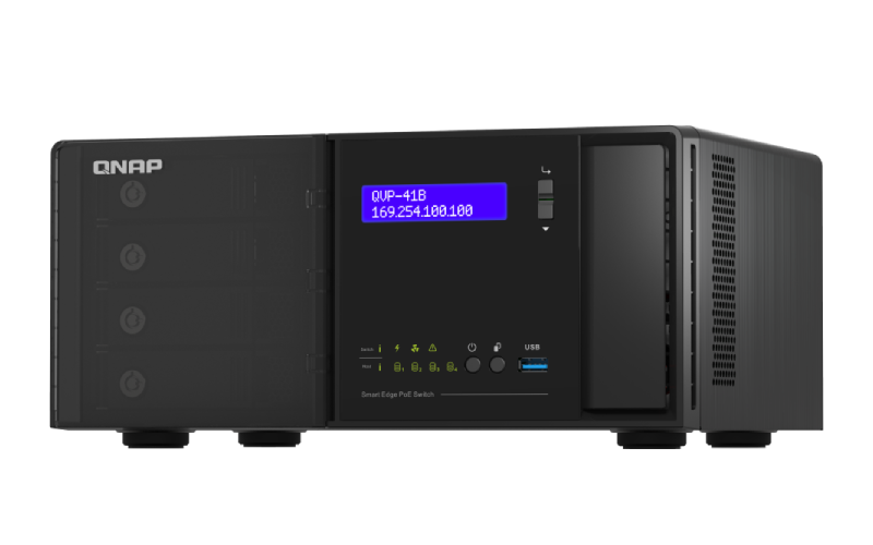 QNAP QVP-41B-8G-P – QVR Pro NVR Ağ Gözetim Sunucusu