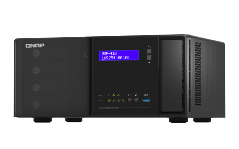 QNAP QVP-41B-8G-P – QVR Pro NVR Ağ Gözetim Sunucusu
