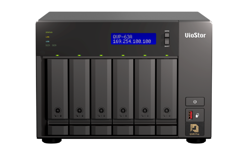 QNAP QVP-63A – QVR Pro NVR Ağ Gözetim Sunucusu