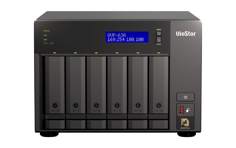QNAP QVP-63A – QVR Pro NVR Ağ Gözetim Sunucusu