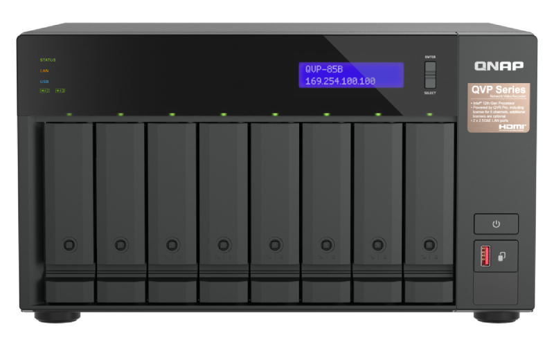 QNAP QVP-85B QVR Pro – Güçlü Ağ Gözetim Sunucusu
