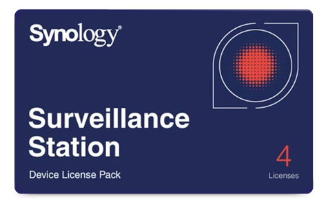 Synology 4 kanal CCTV kamera kayıt lisansı