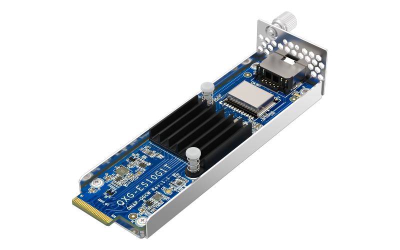QNAP QXG-ES10G1T SİNGLE-PORT E1.S BASE-T 10GBE Genişleme Kartı