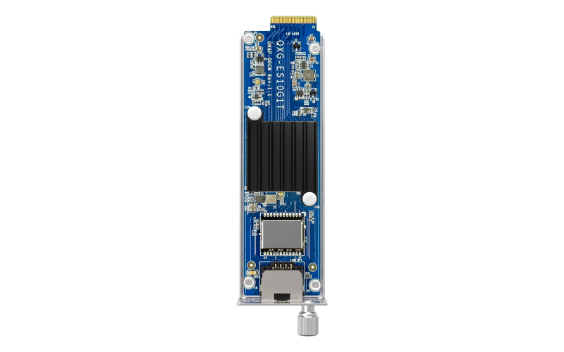 QNAP QXG-ES10G1T SİNGLE-PORT E1.S BASE-T 10GBE Genişleme Kartı