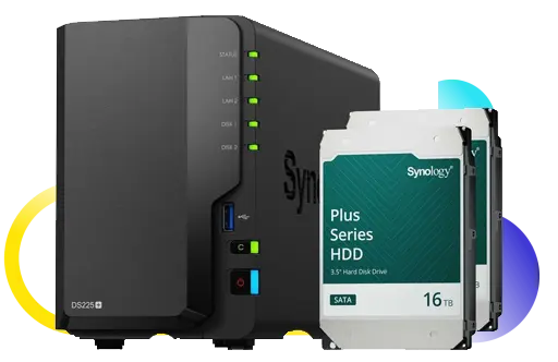 TÜM SYNOLOGY NAS ÜRÜNLERİNDE AYNI MARKA NAS DİSKLE